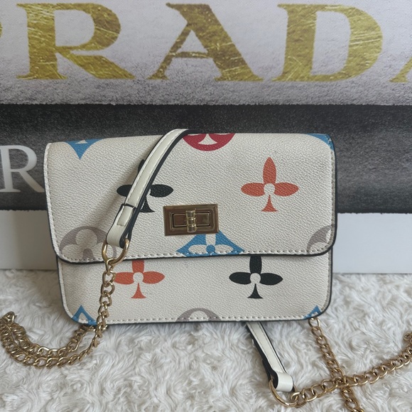 Handbags - Stylish Cream Designer inspired Crossbody Bag